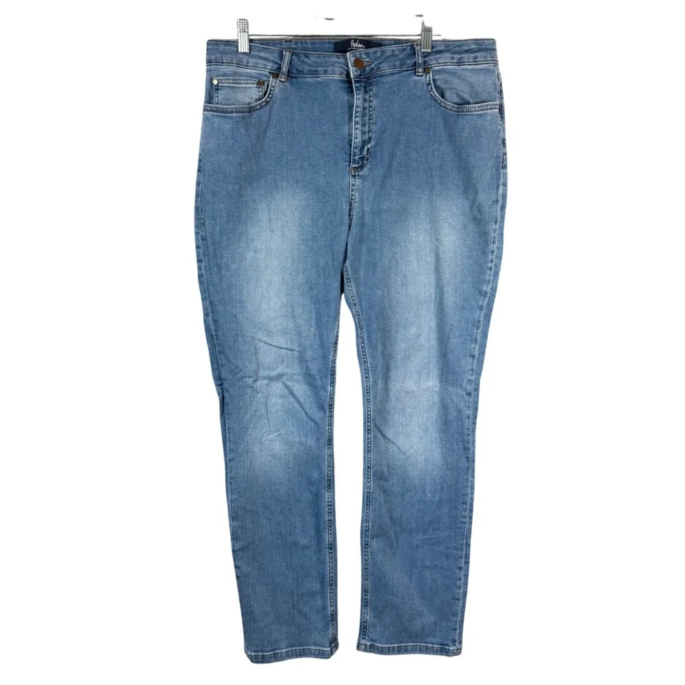 Boden Jeans‎ Trafalgar Womens 14R Blue Straight Leg Denim Pants Medium Wash